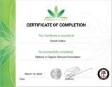 Certificate Diploma Organic Skincare Formulation