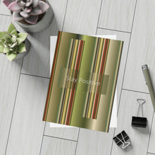 Load image into Gallery viewer, Art Greeting Postcard  Vertical (10, 30, and 50pcs) Stay Positive - Design No.300
