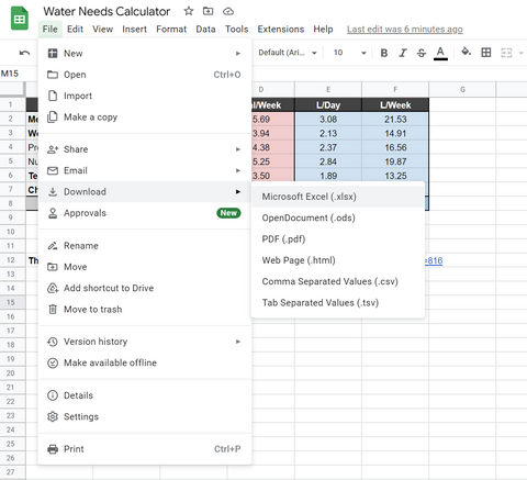 Google Sheets - How to Download