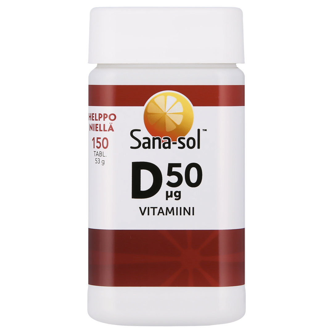 D-vitamiini 50μg | Ilmainen toimitus | Sana-sol