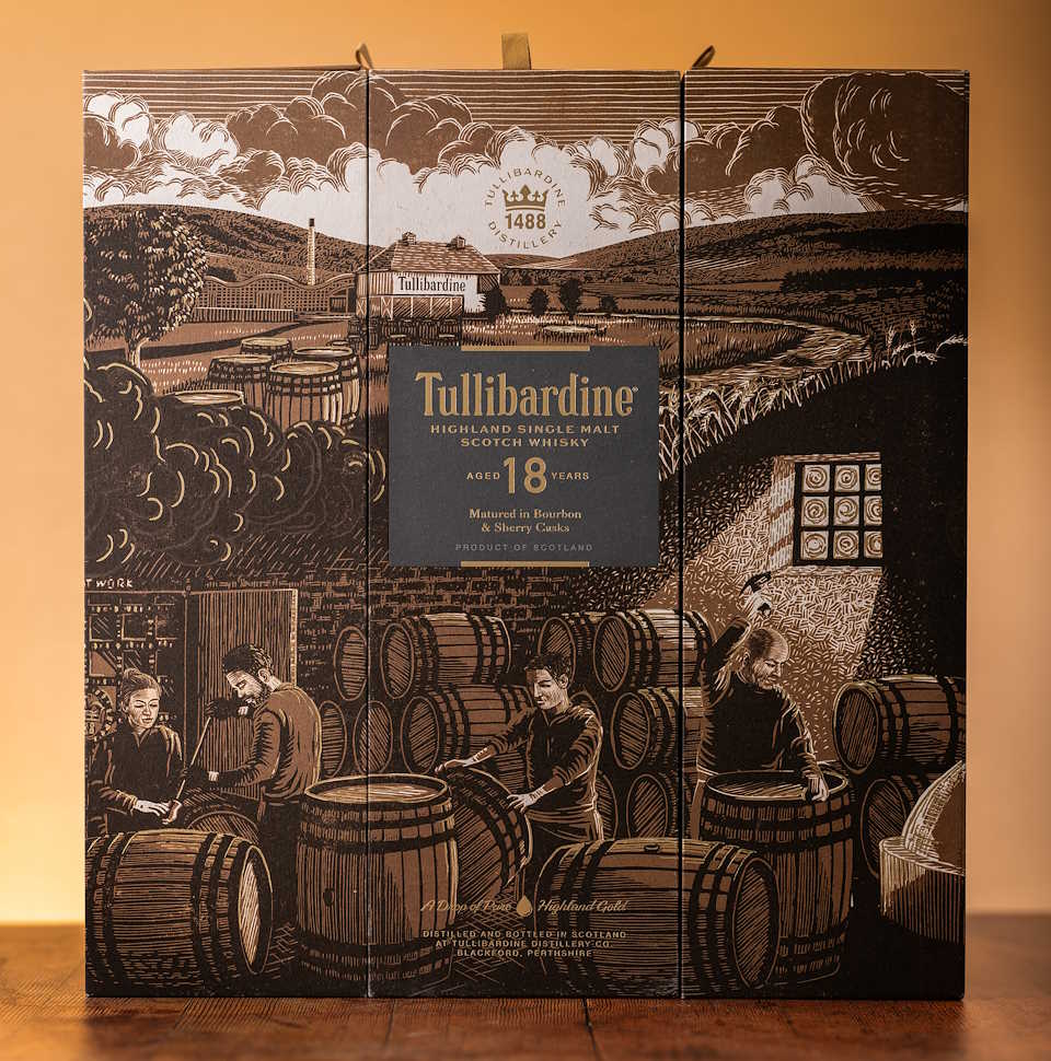 Tullibardine box whiskies 18yo