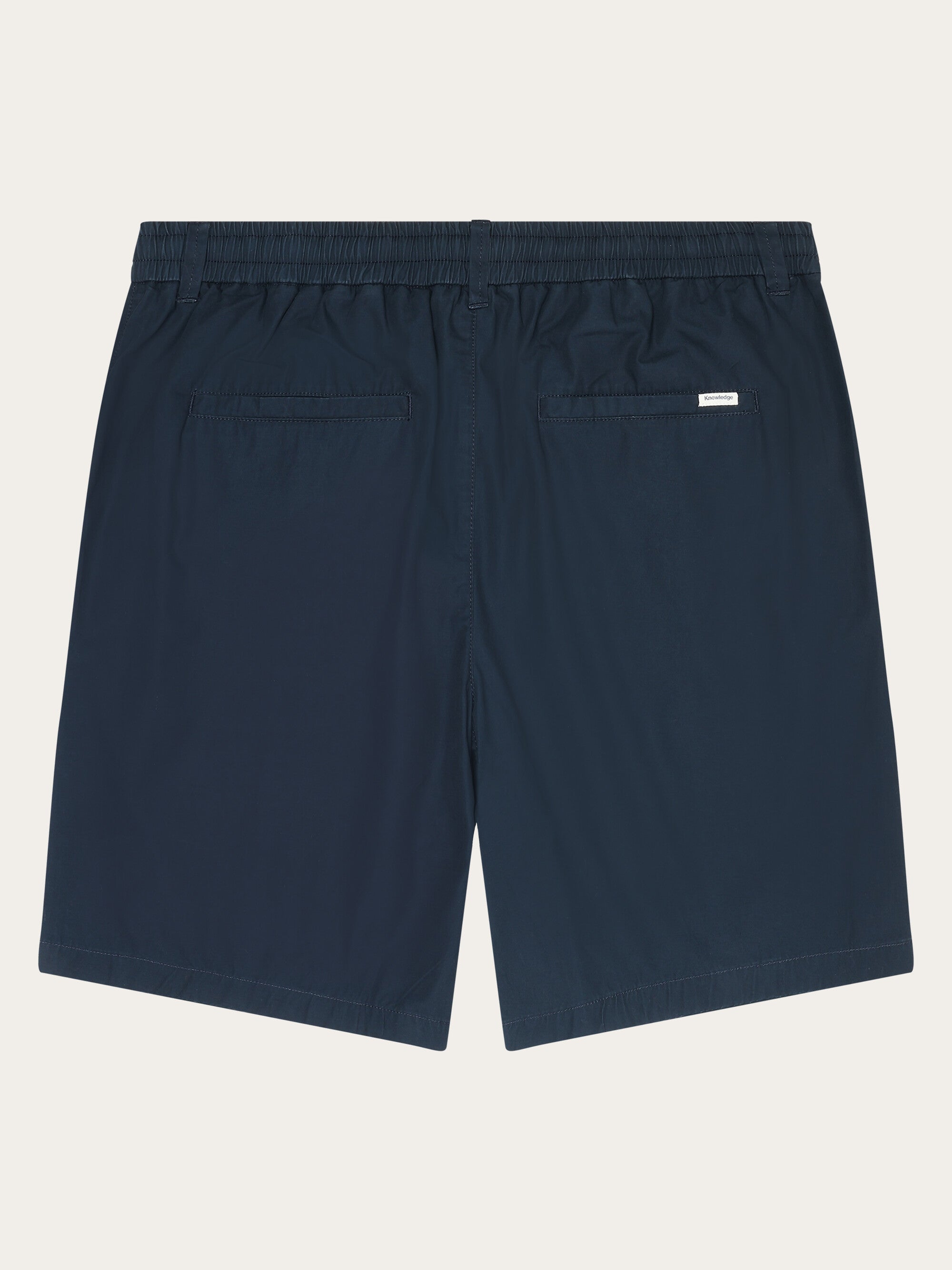 FIG loose poplin elastic waist string shorts - GOTS/Vegan - Total Eclipse