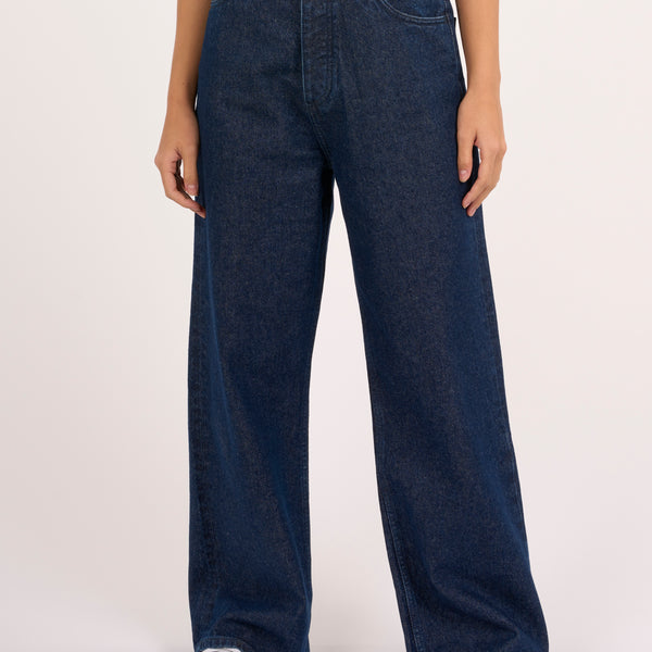 Buy GALE loose denim jeans classic indigo REBORN™ Classic indigo - from KnowledgeCotton Apparel®