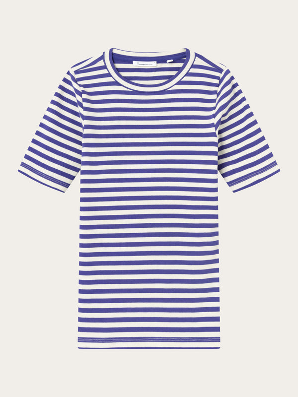 Buy Striped rib t-shirt - Stripe - black/white - from