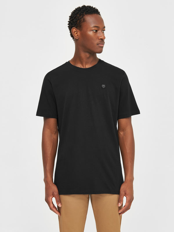 Buy Regular fit Basic tee - Apparel® Jet from KnowledgeCotton Black 