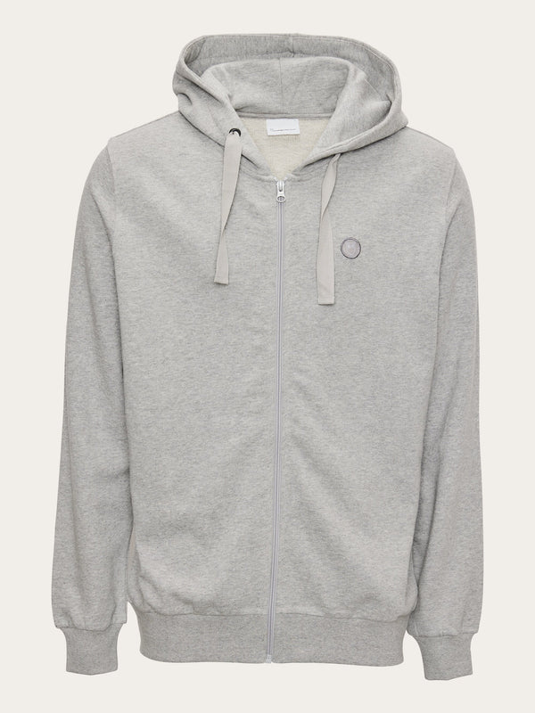 Buy Zip hood basic from Apparel® badge - Jet - Black KnowledgeCotton sweat