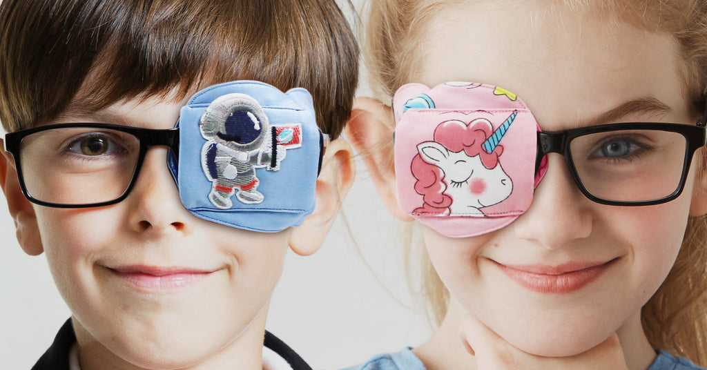 eye patches for kids, child's eye patch, astropic eye patch, soft eye patch, silk eye patch
