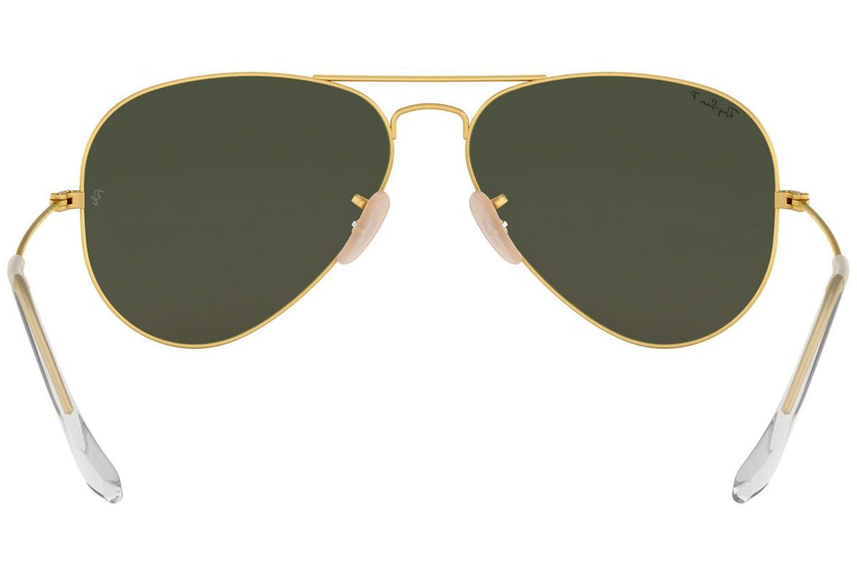 Ray Ban - Aviator Polarizado Verde Espejo Dorado