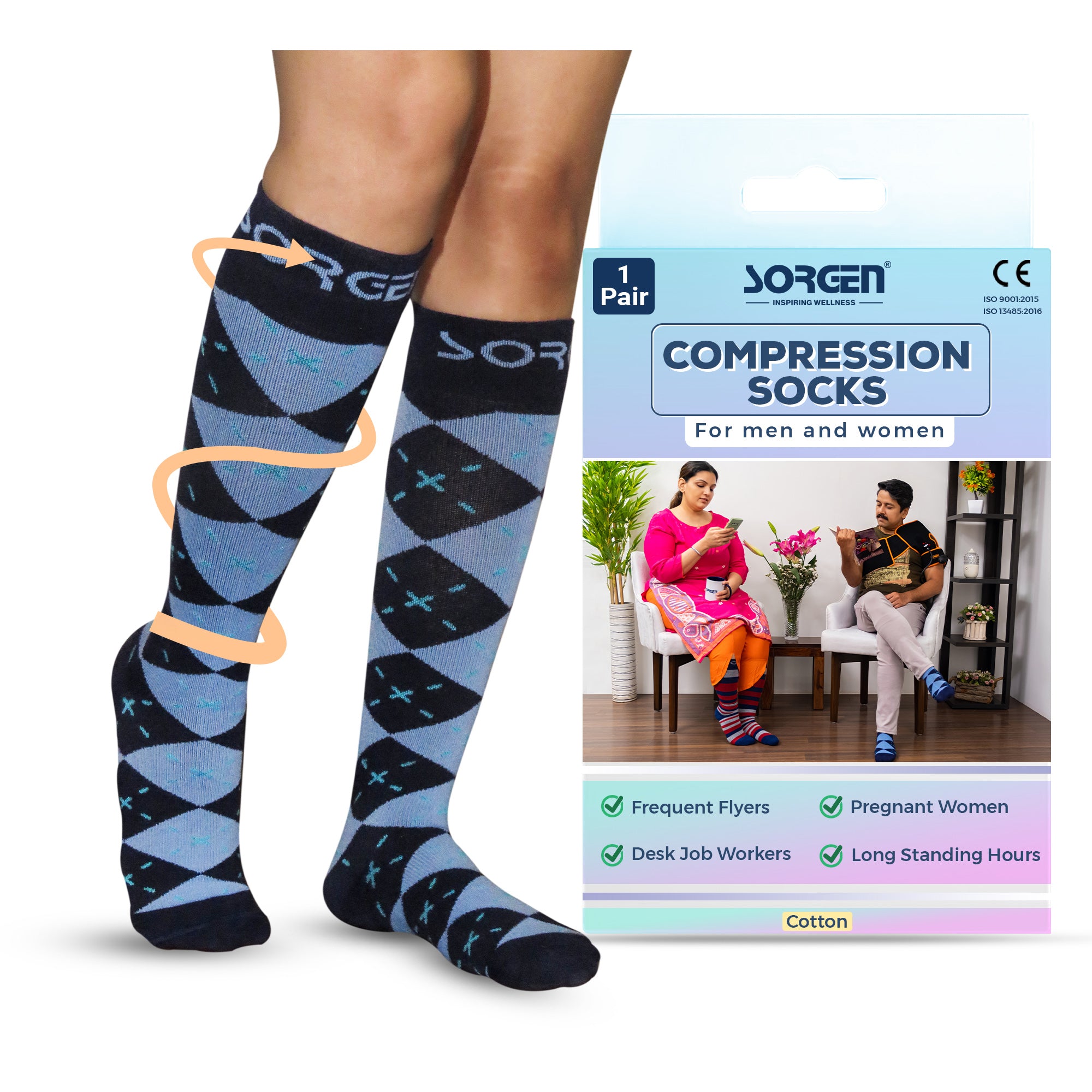 Travel Compression Socks  Buy Travel Support Socks Online