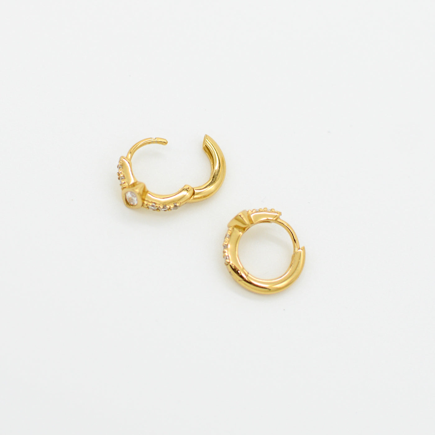 AU79 Cario Pave Huggie Earrings – Au 79 Jewelry