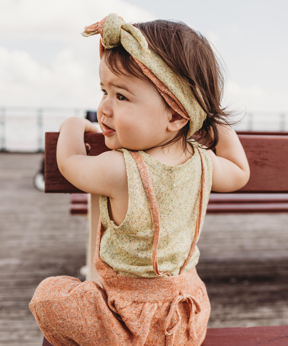 Mabli Knitwear Kids SS24 Linen morio shortalls rhodonite vest heliodor tie 1ec1c33e c3be 4354 ace2 5d7c30a1f3ad