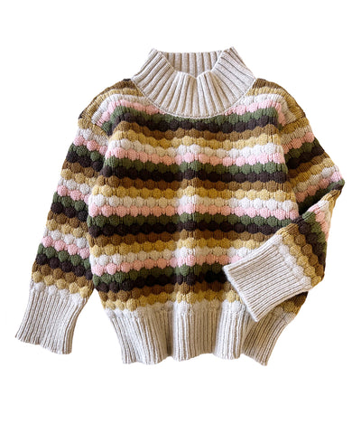 Afon Pullover - Fennel/Cocoa - Child – MABLI