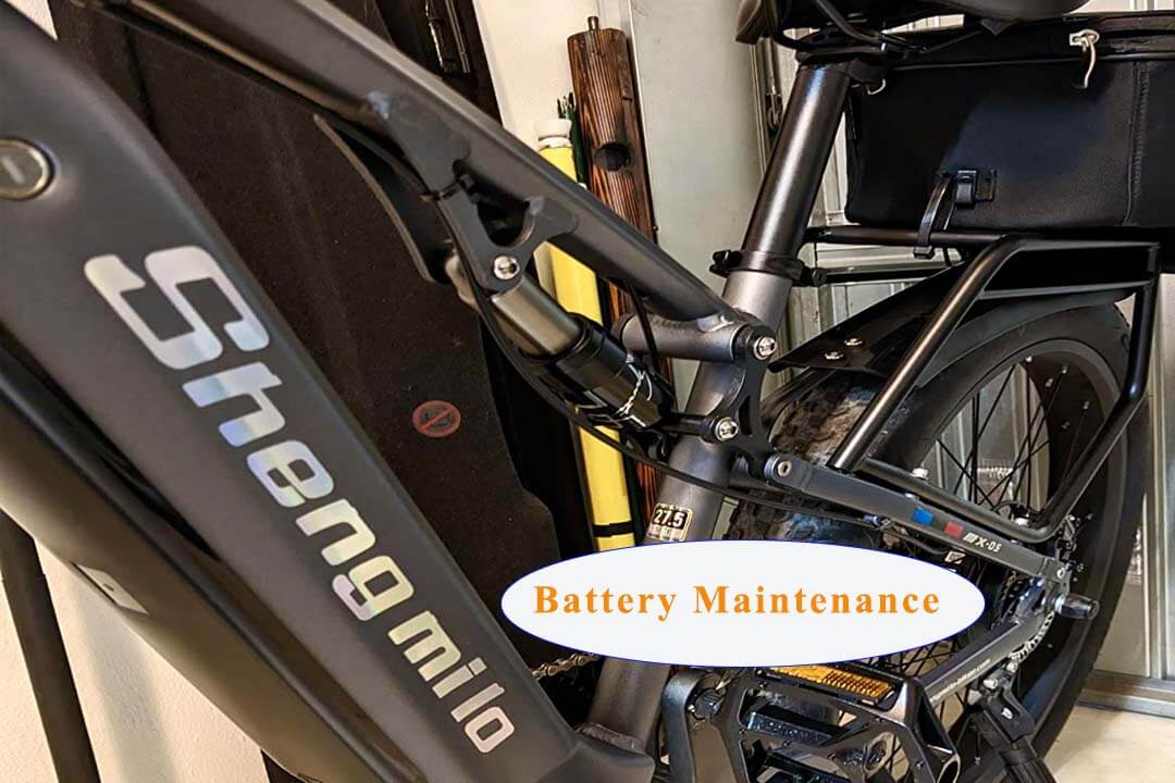 Underhåll av elcykelbatteri