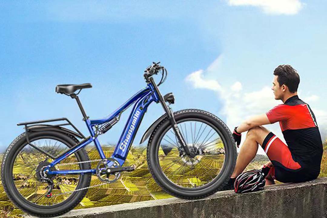 Celoodpružený elektrický horský bicykel Shengmilo