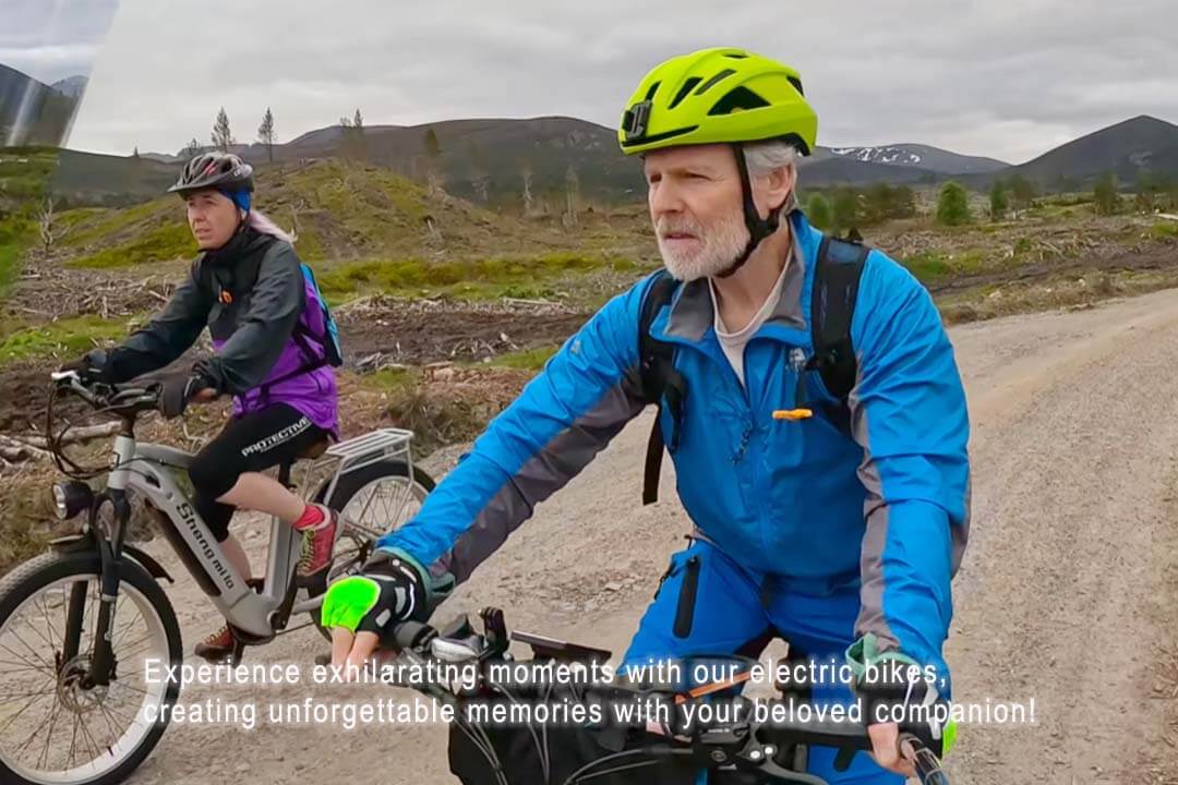 Kør på en elcykel med din elskede partner