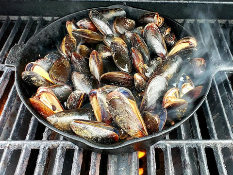 Scallops on the grill