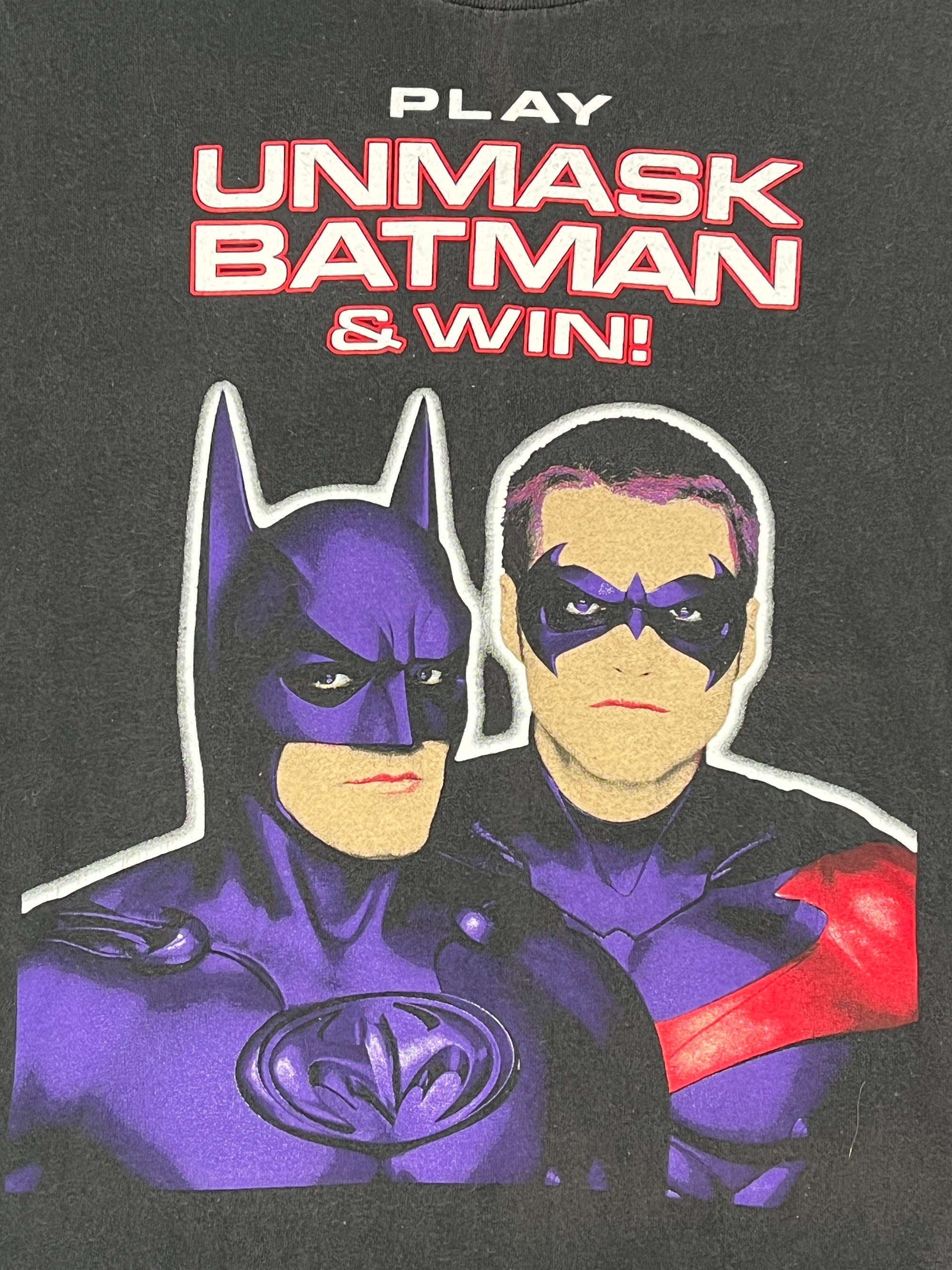 1997 Batman & Robin Play Unmask and Win Tee - Brother Gee