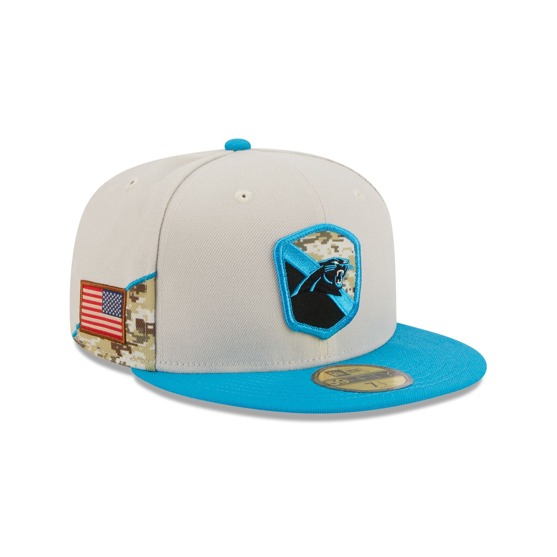 Carolina PANTHERS NFL circle circuit 59fifty New Era Cap