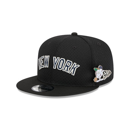 Gorra plana negra snapback para niño 9FIFTY Cotton Block de New York Yankees  MLB de New Era