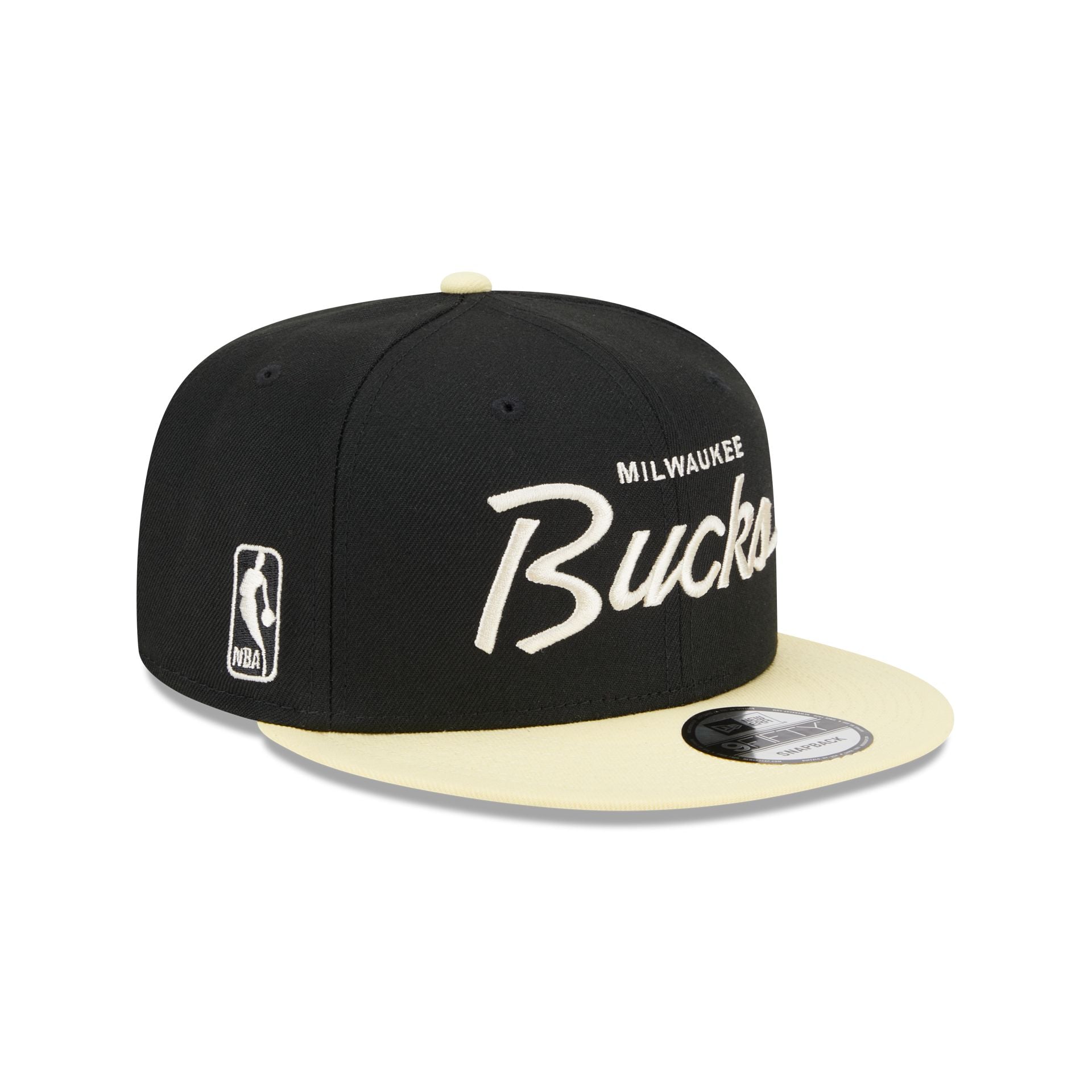 Milwaukee Bucks Pale Yellow Visor 9FIFTY Snapback Hat