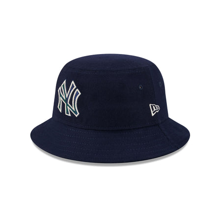 New York Mets Plaid Bucket Hat, Blue - Size: M, MLB by New Era