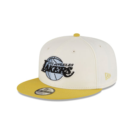 Casquette New Era Home Field 9FORTY Trucker LA Lakers Homme Blanc