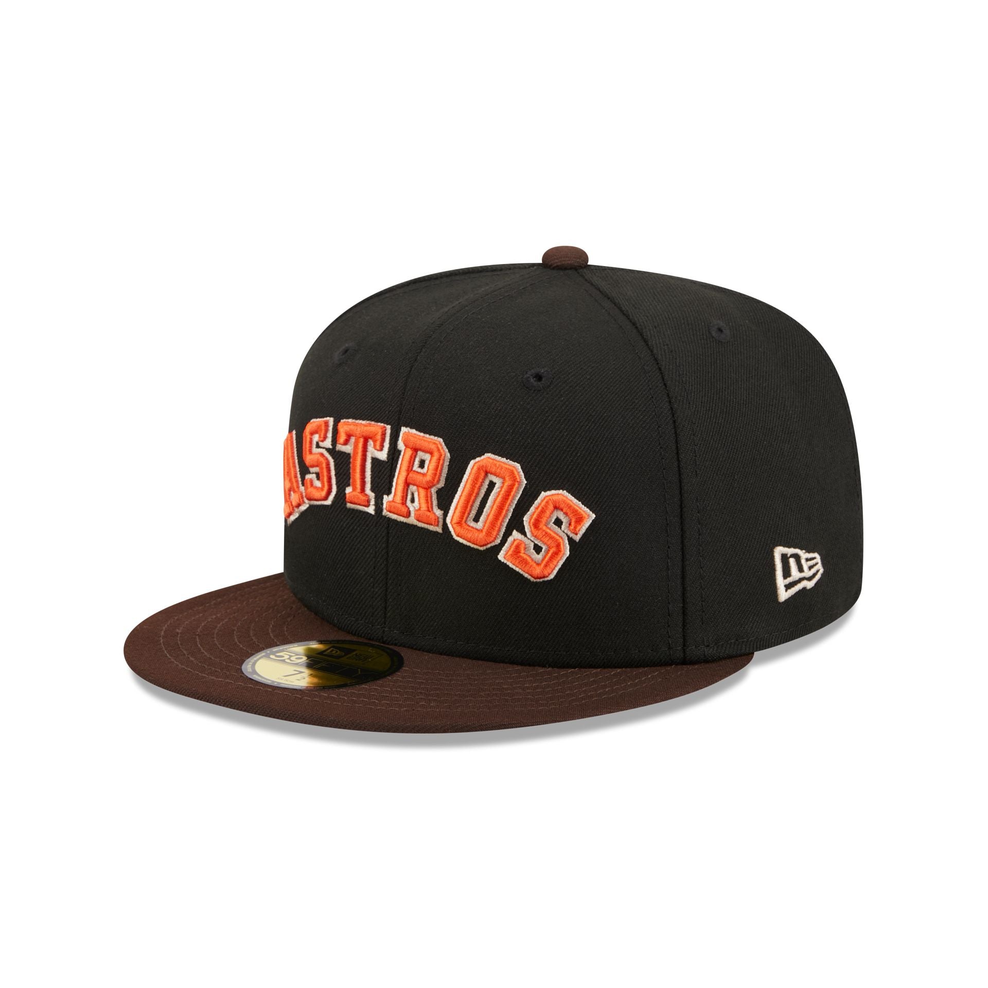 Houston Astros Chocolate Visor 59FIFTY Fitted Hat