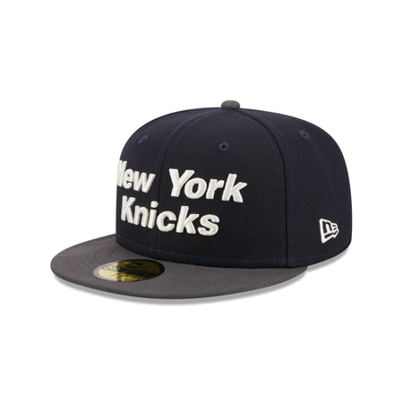 New Era New York Knicks Sanded White 59FIFTY Fitted Hat