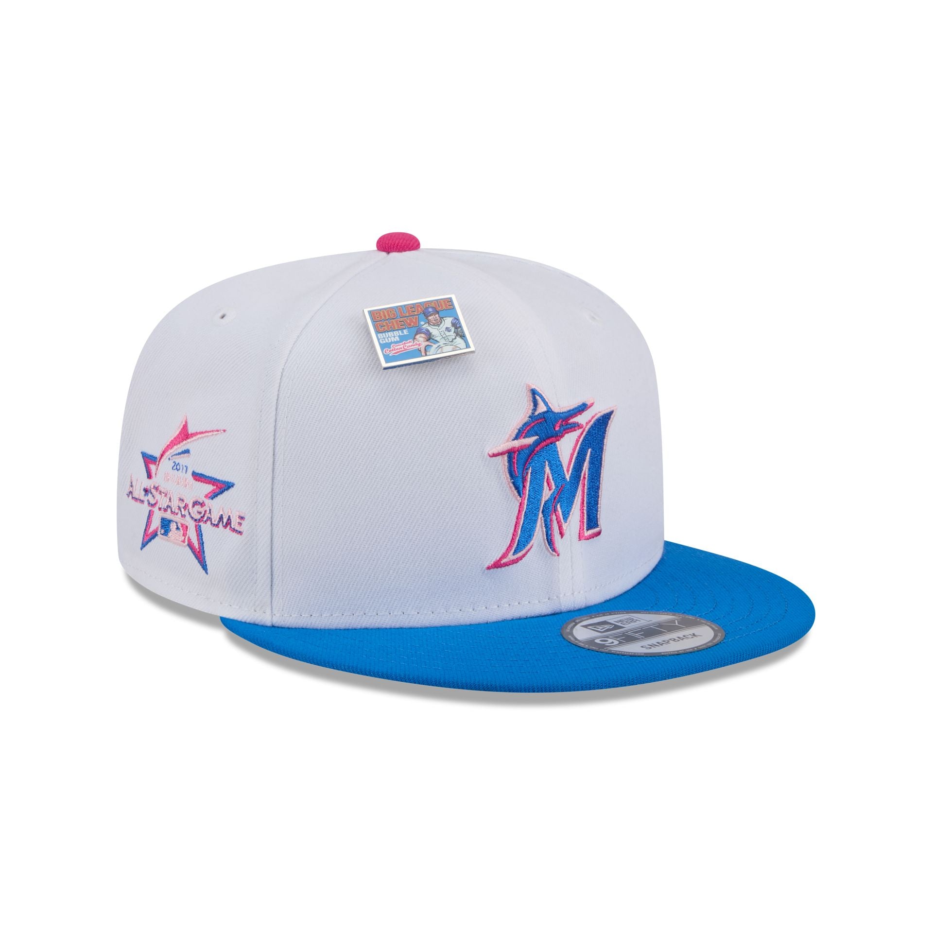 Big League Chew X Miami Marlins Cotton Candy 9FIFTY Snapback Hat