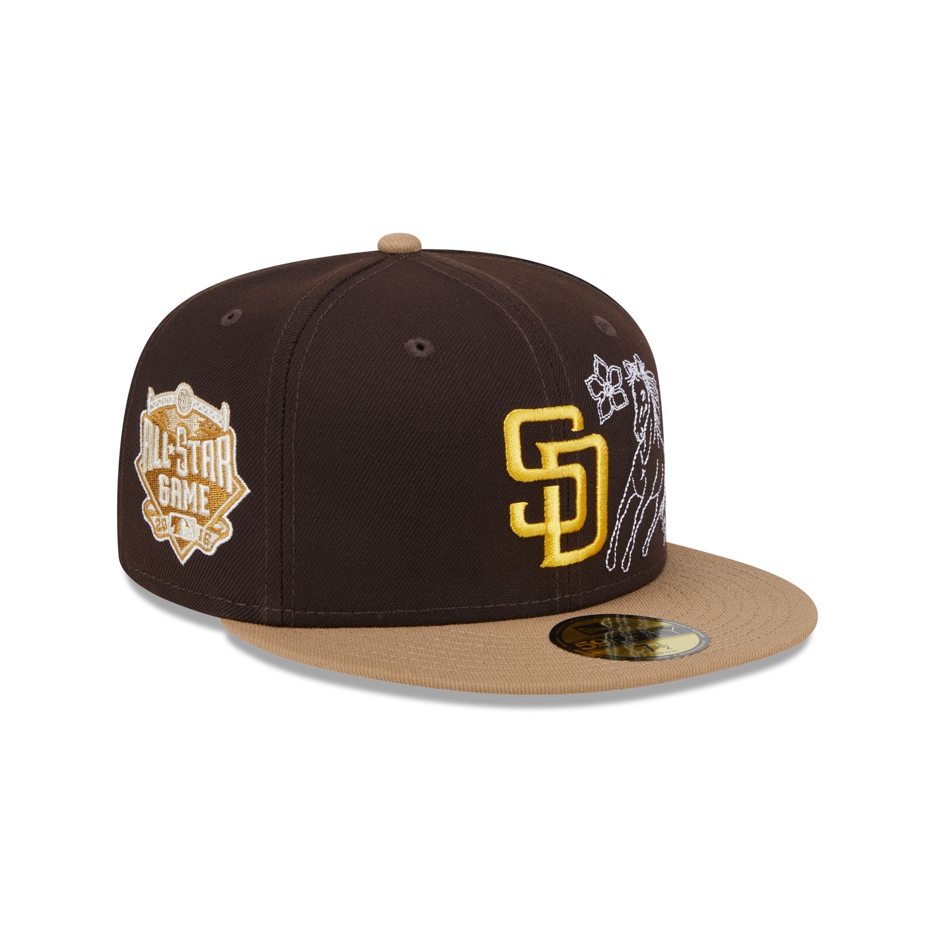 San Diego Padres Western Khaki 59FIFTY Fitted