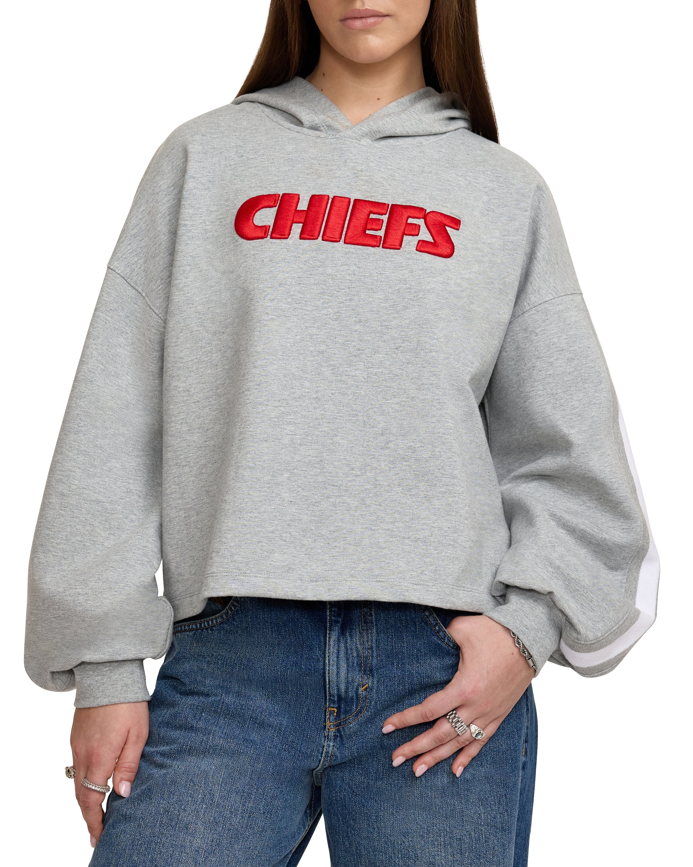 Kansas City Chiefs Gray Logo Select Women's Hoodie