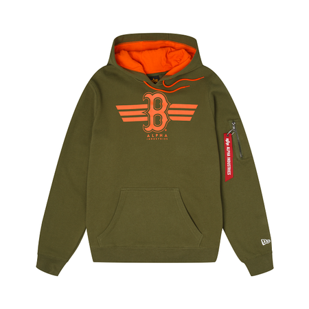 Alpha Industries X Boston – New Cap Hoodie Red Era Sox Zipper