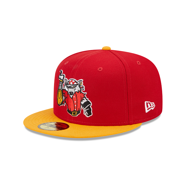 Men's New Era White/Red Louisville Bats Marvel x Minor League 59FIFTY Fitted Hat