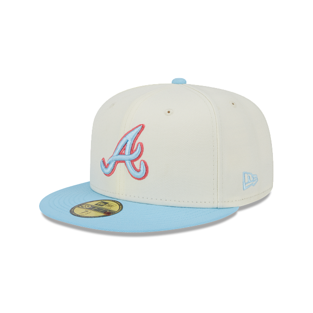 New Era Altanta Braves 'Retro Script' 59FIFTY Fitted OTC - Size 7