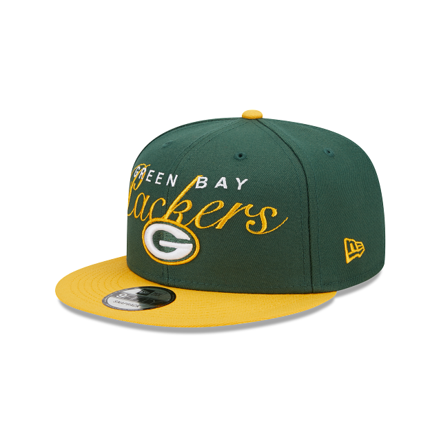 Green Bay Packers Script Overlap 9FIFTY Snapback