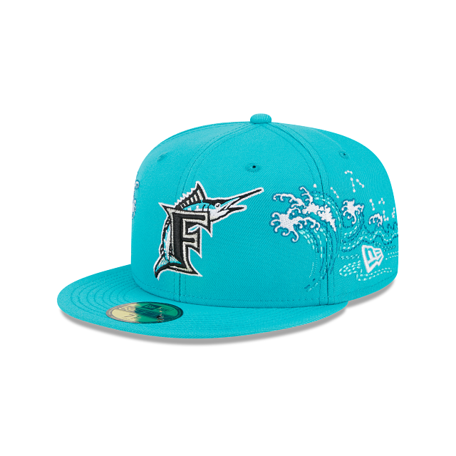 Miami Marlins Tonal Wave 59FIFTY Fitted Hat