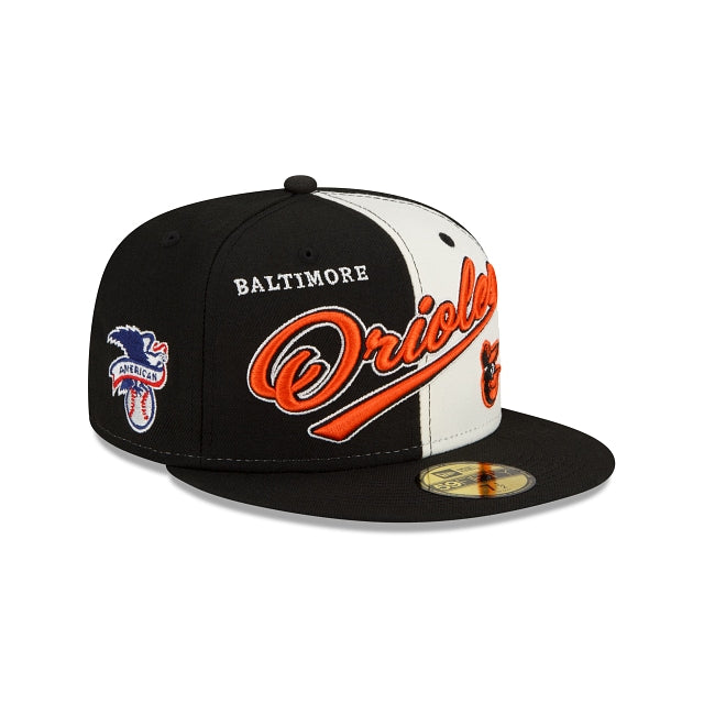 BALTIMORE ORIOLES SPLIT FRONT 59FIFTY FITTED