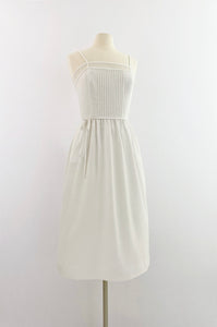 1970s LANZ ORIGINALS White Lace Trimmed Dress