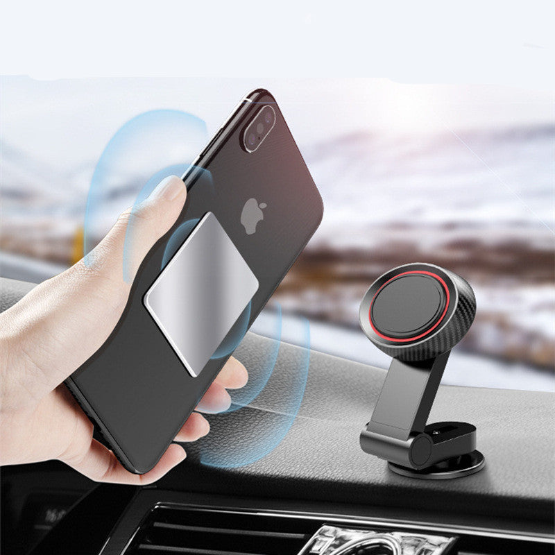 Flag Village Auto Tools 360 Degree Rotating Desktop Folding Magnetic Car Navigation Mobile Phone Holder Car Dashboard Support Frame Auto Accessories