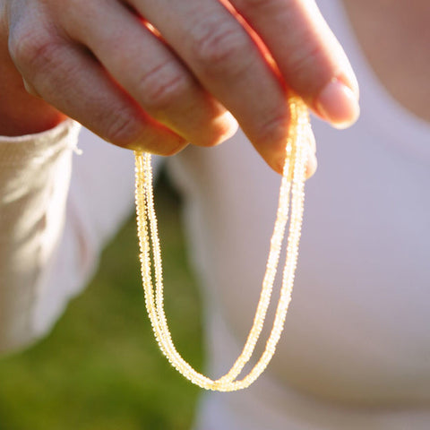 Yellow Sapphire necklace