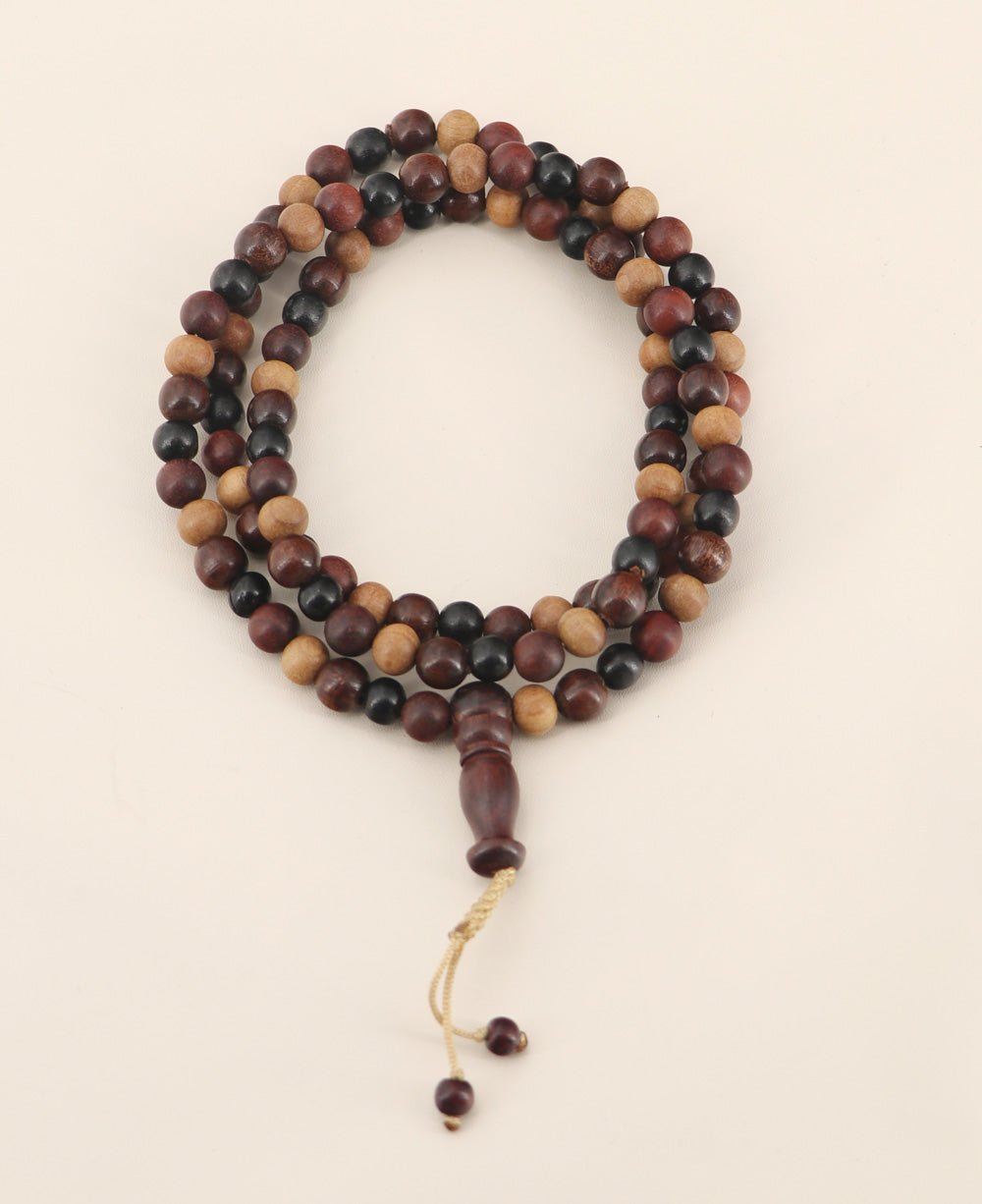 108 Beads Walnut Wood and Lapis Meditation Japa Mala – Buddha Groove