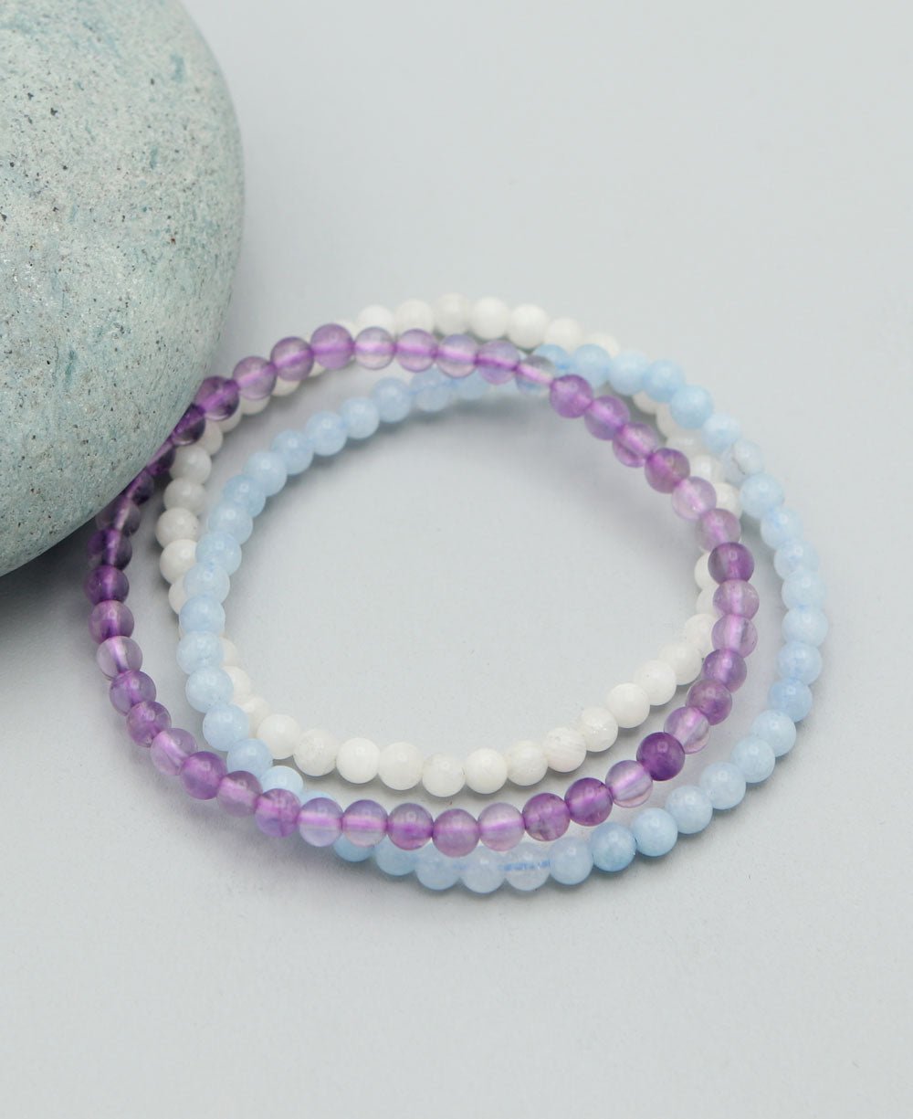 Energy Bracelets for Spiritual Intention, Set of 3