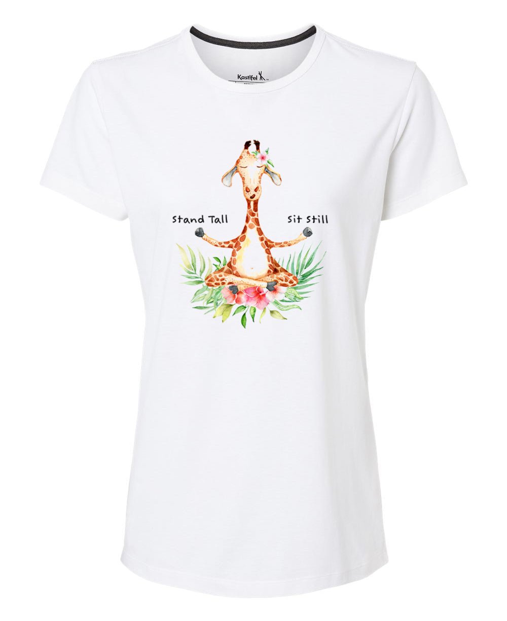 Women's T-Shirt Namaste Buddha flowers colour explosion Yoga meditation  print TS1317