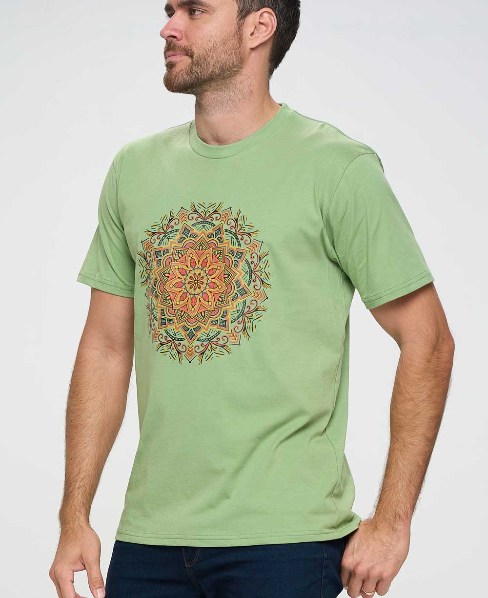 Certified Fairtrade Organic Cotton Lotus Long Sleeve Tee – Buddha