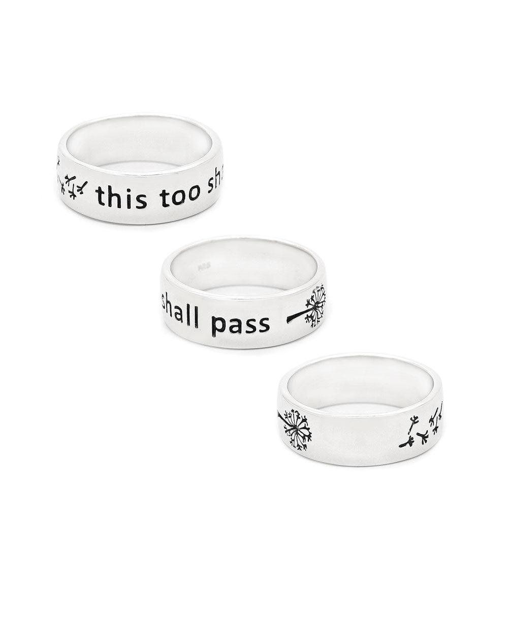 This Too Shall Pass Spinning Meditation Ring – Buddha Groove