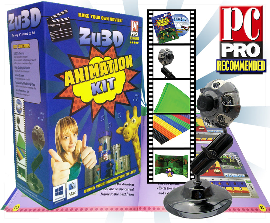 Ani-Mate Make Your Own Movie Stop Motion Animation Kit Kids Clay Use Smart  Phone