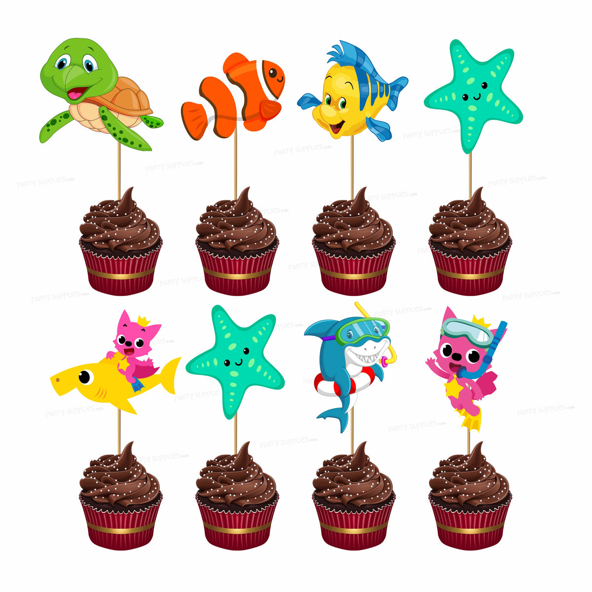 Order Chocoholic Cupcake Treat Cake Online, Price Rs.599 | FlowerAura