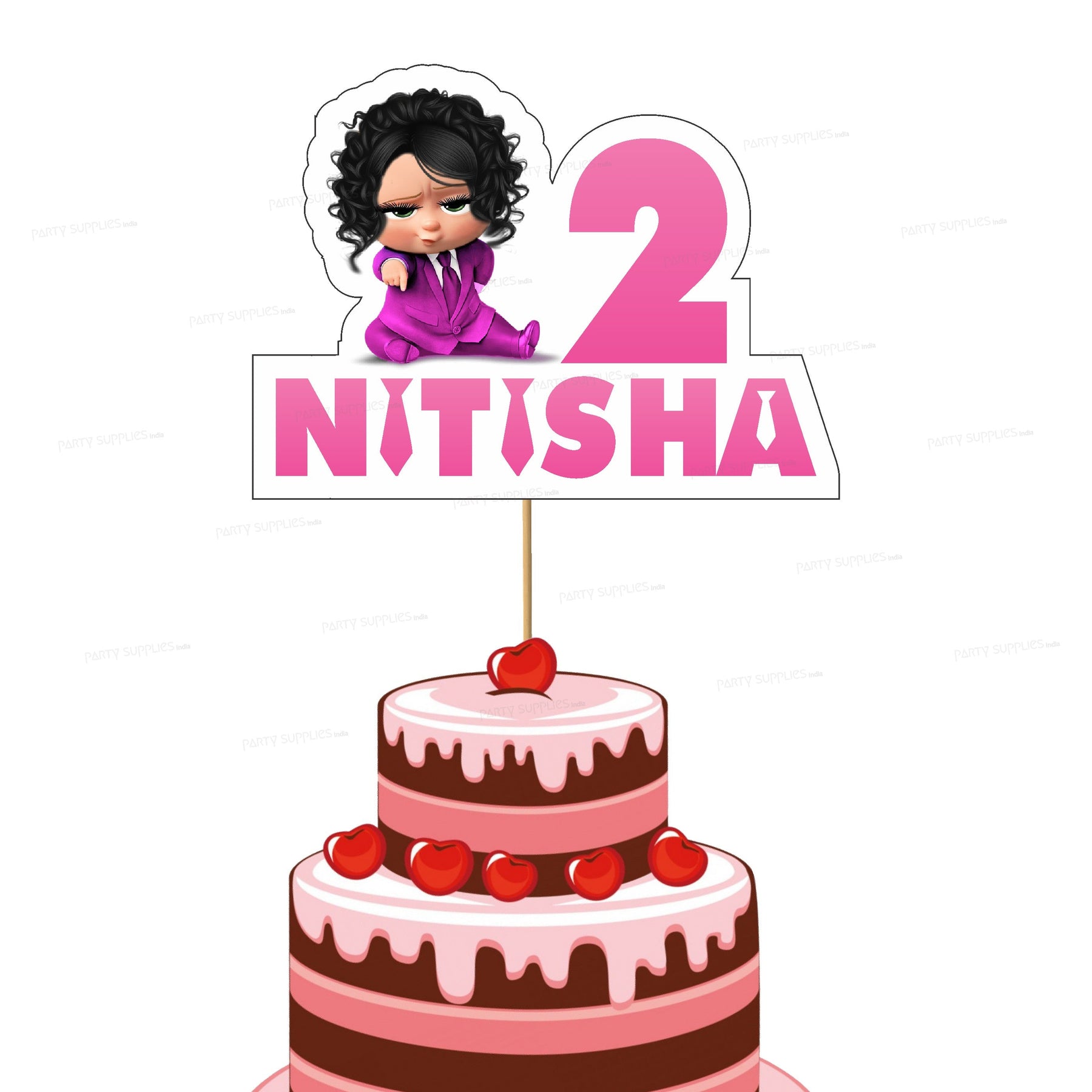 woman jumping out of cake clipart