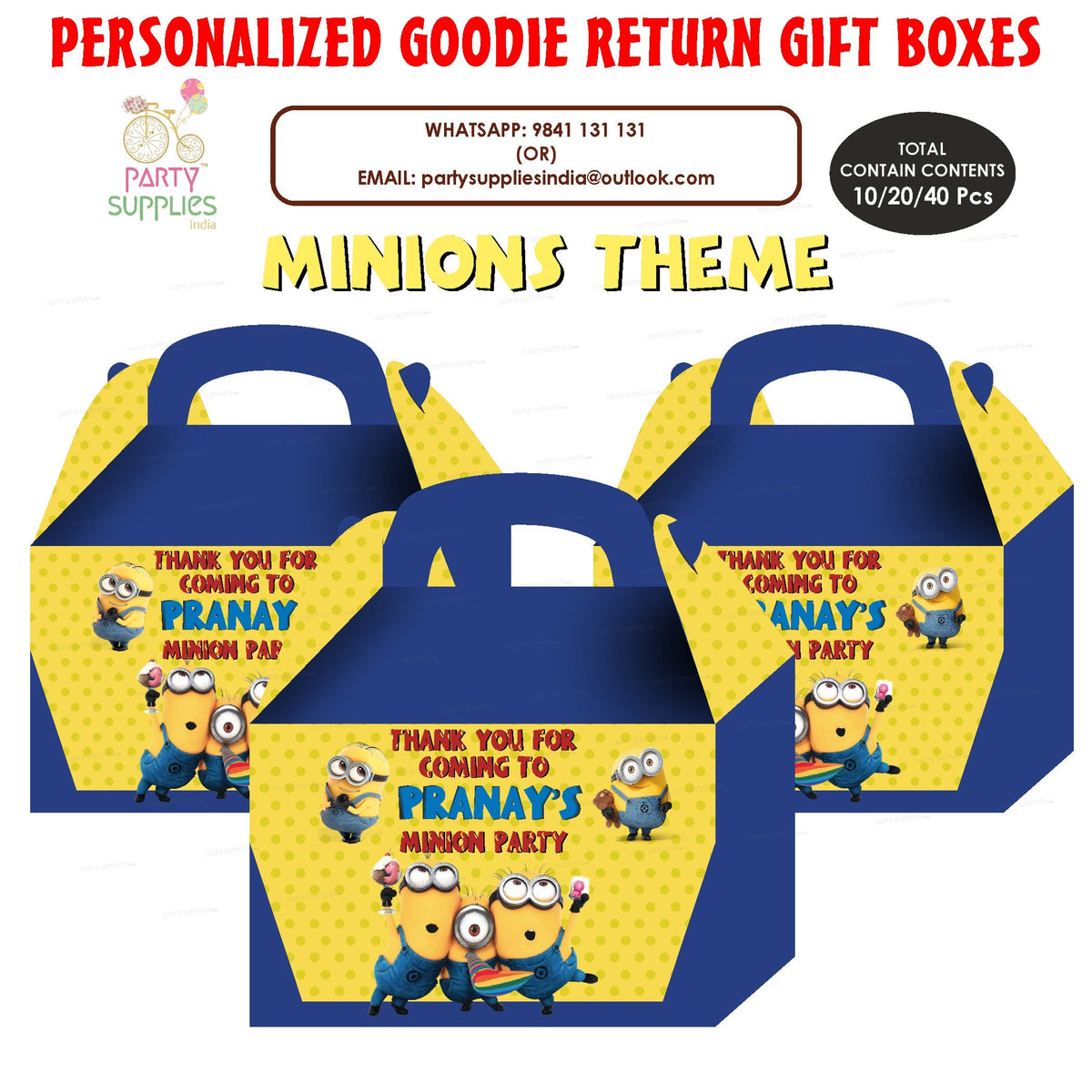 PSI Shinchan Theme Goodie Return Gift Boxes