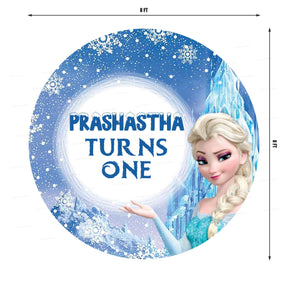 PSI Frozen Theme Round Backdrop | Party supplies online